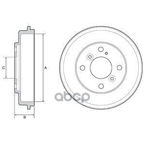 Барабан Тормозной Задний 200X40,5 4 Отв. Delphi арт. BF525