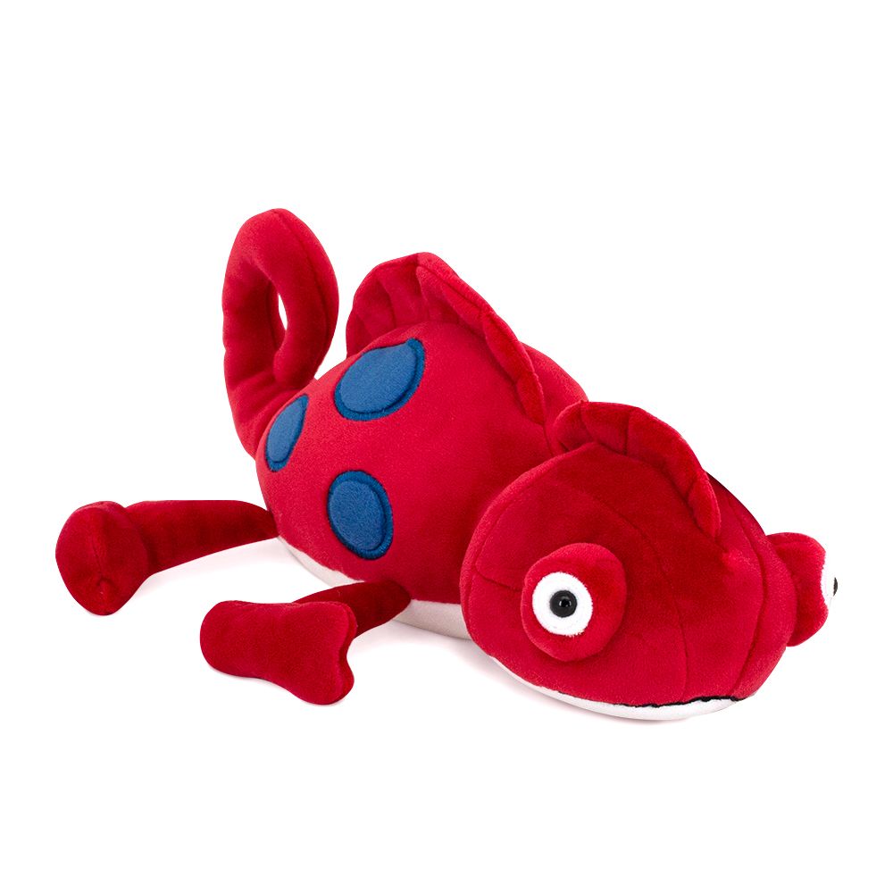 МягкаяигрушкаOrangeToys:Хамелеонкрасный30см