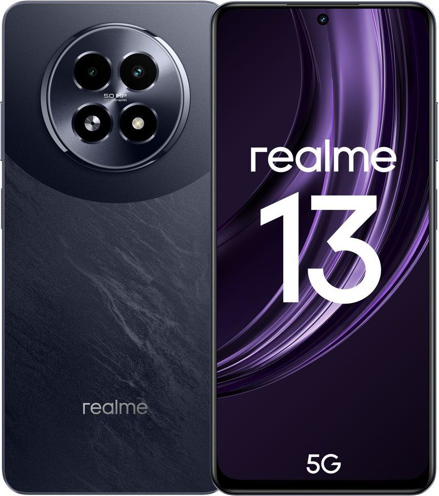 realmeСмартфонrealme135GРостест(EAC)12/256ГБ,фиолетовый