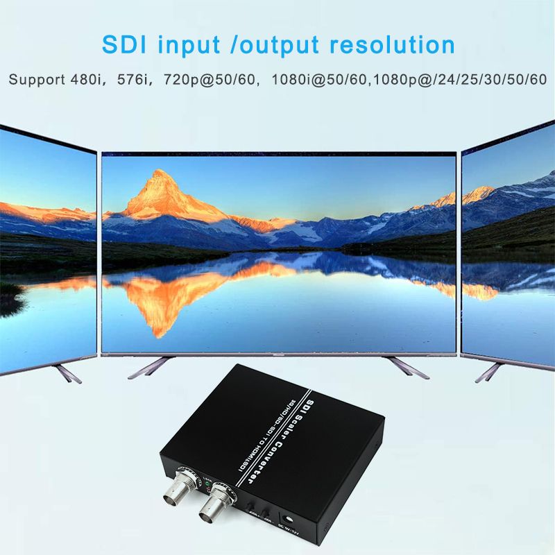 Переходник SDI на HDMI с выходом SD Loop Out 1080p Full HD SD-SDI/HD-SDI для мониторов камер