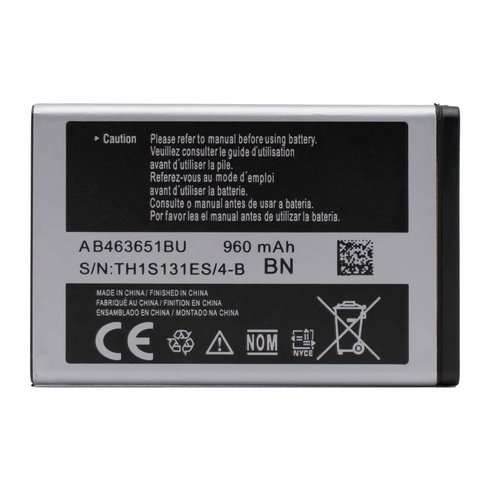 Аккумулятор Samsung L700 B3410 B5310 / C3200 C3222 C3312 C3500 C3510 Батарея (AB463651BU)