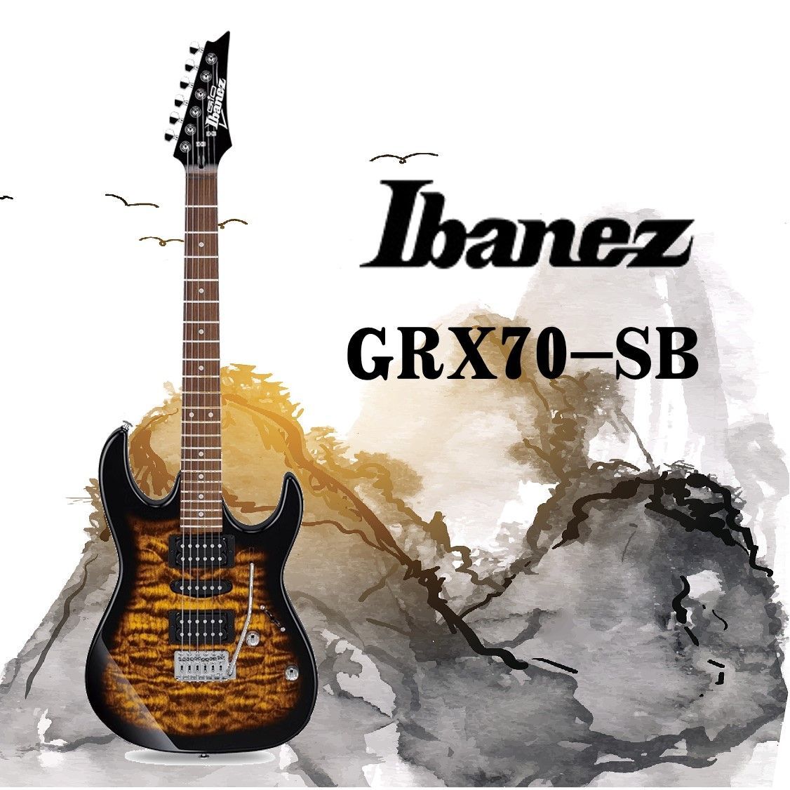 Ibanez GRX70QA электрогитара струнный инструмент(сделано в Китае)