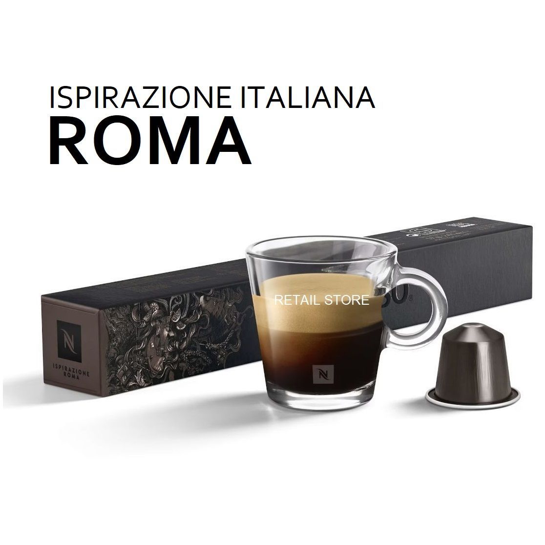 Кофе Nespresso ROMA в капсулах, упаковка 10 шт