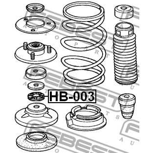 Подшипник опоры амортизатора HB-003 FEBEST HB-003