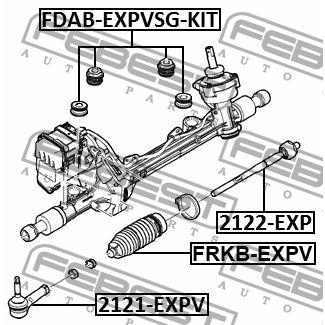 Пыльник рулевой FORD EXPLORER 2011- FRKB-EXPV FEBEST FRKB-EXPV