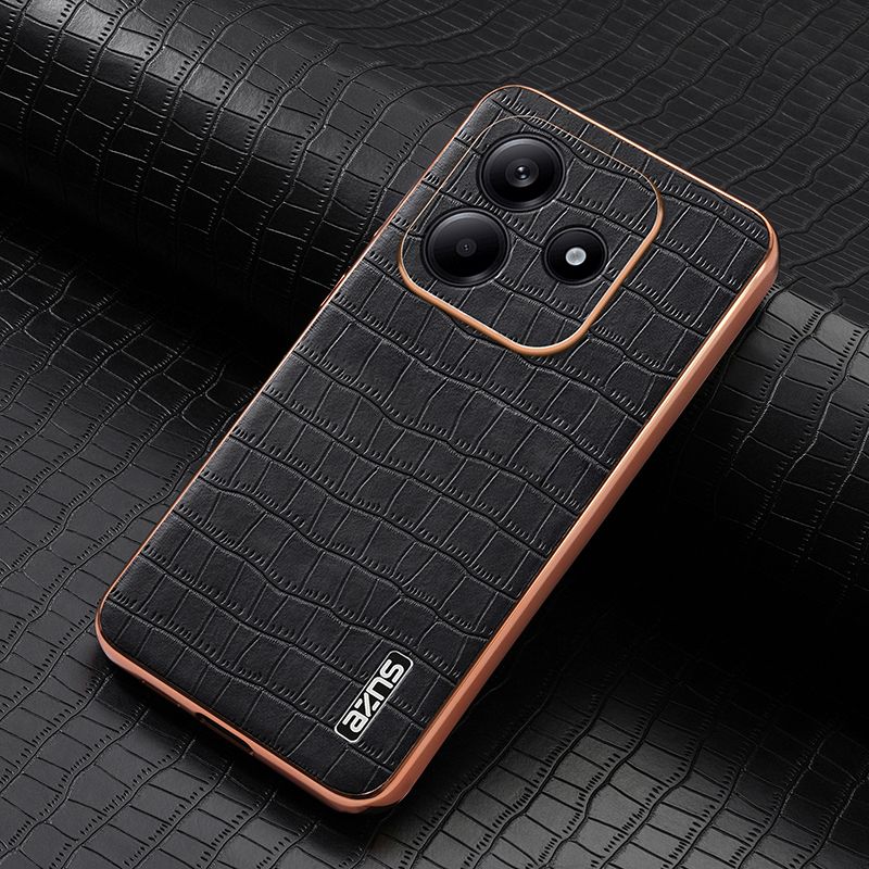 AZNSЗащитныйЧехолДляRedmiNote145G(РедмиНот145G)стиснениемподкожукрокодилаЧехолдляделовоготелефона