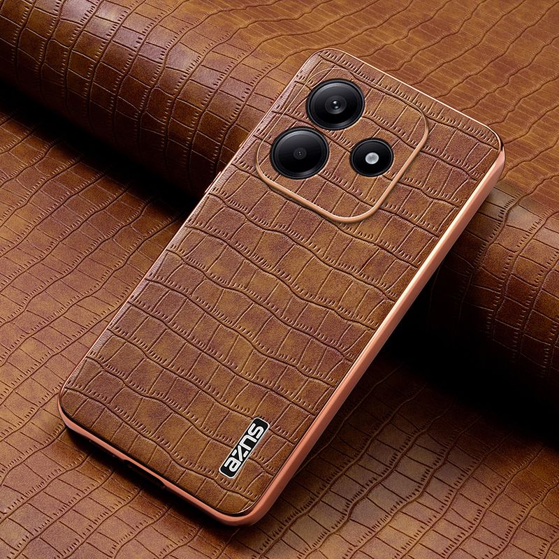 AZNSЗащитныйЧехолДляRedmiNote145G(РедмиНот145G)стиснениемподкожукрокодилаЧехолдляделовоготелефона