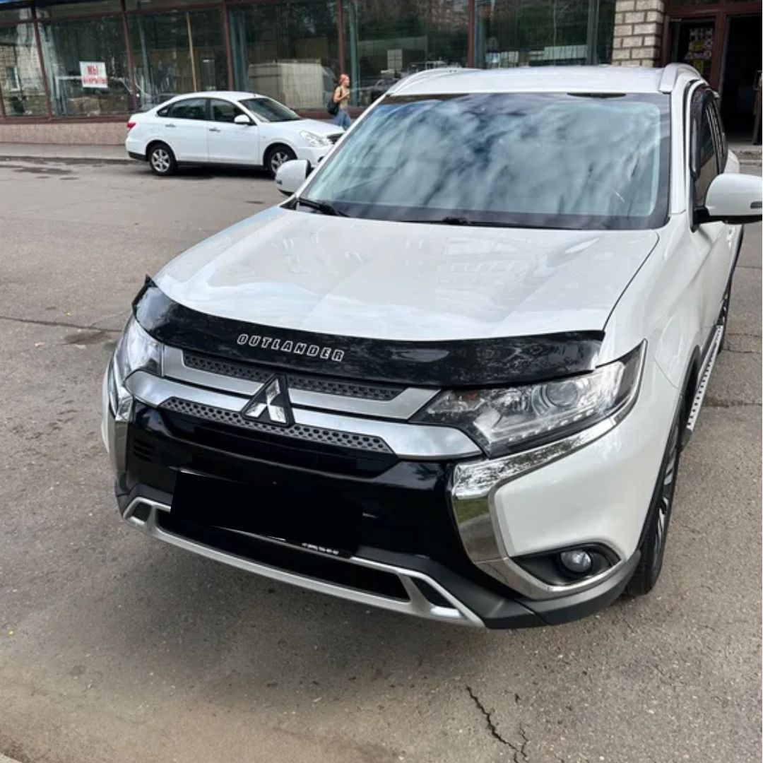 Дефлектор капота (мухобойка) для MITSUBISHI OUTLANDER III XL (2012-2021)