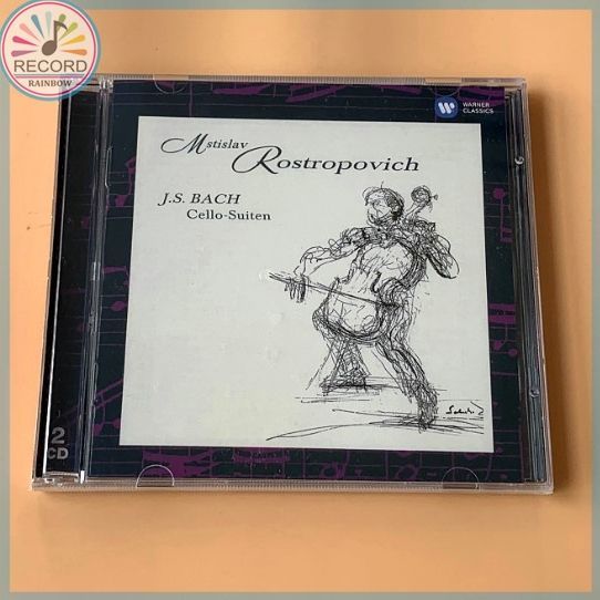 J.S. Bach Mstislav Rostropovich Cello Suiten 2014 2CD настоящий Герметичная упаковка совершенно новый