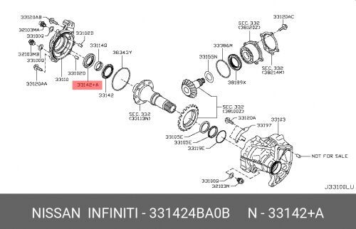 Сальник привода NISSAN MURANO (Z52)