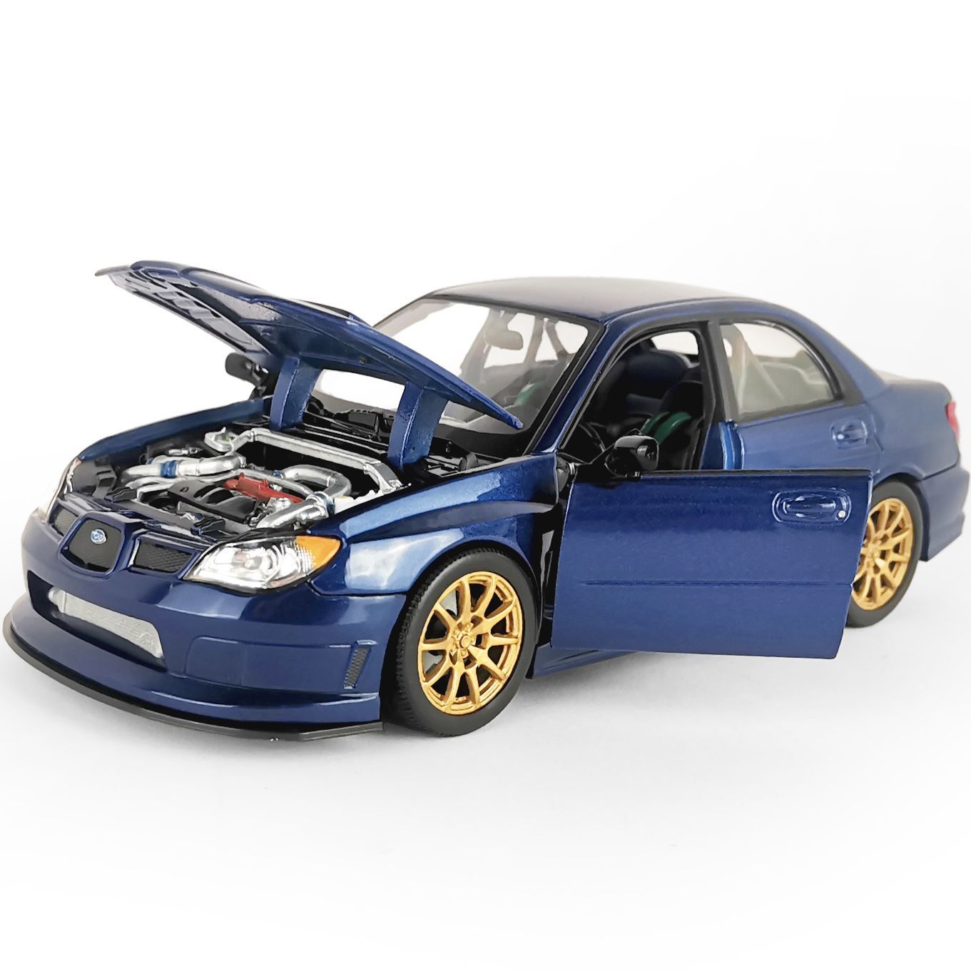 Машинка Welly, Subaru Impreza WRX STI 1/24, металлическая модель автомобиля Субару Импреза