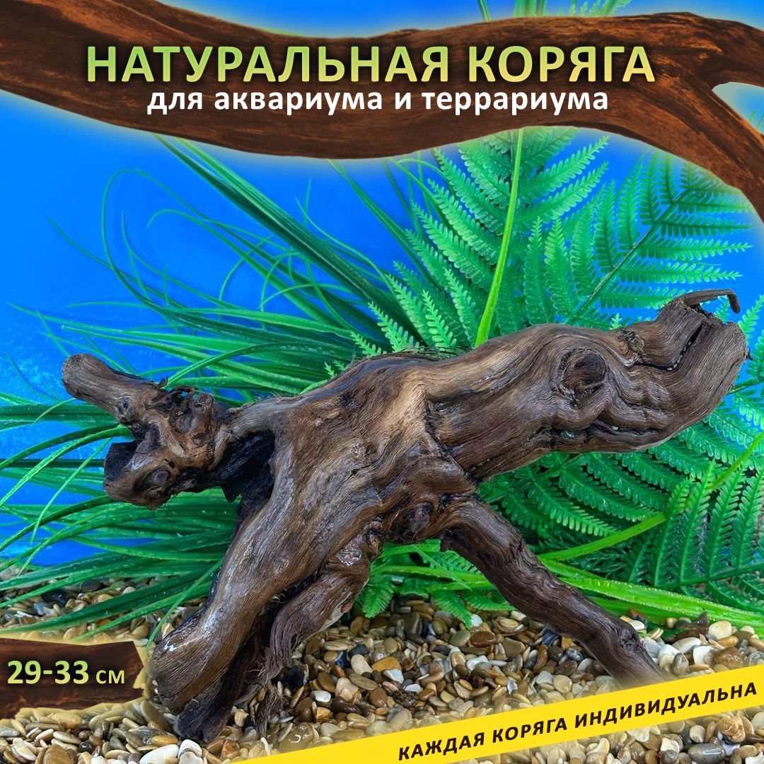 Корягадляаквариуманатуральная29-33см.Декордляаквариума.