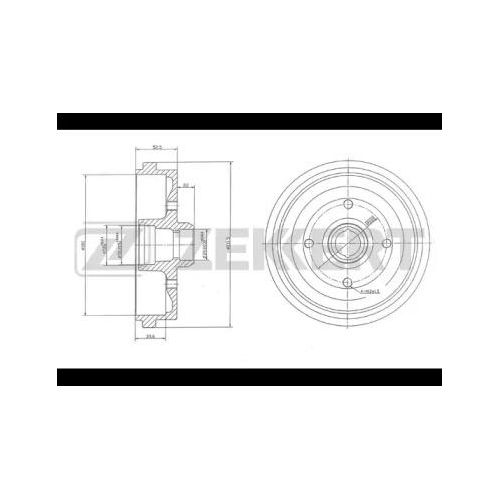 Zekkert Барабан тормозной, арт. BS-5416