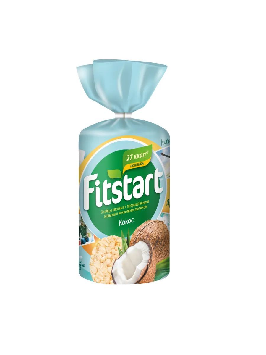 Хлебцы FITSTART рисовые Кокос,100 г