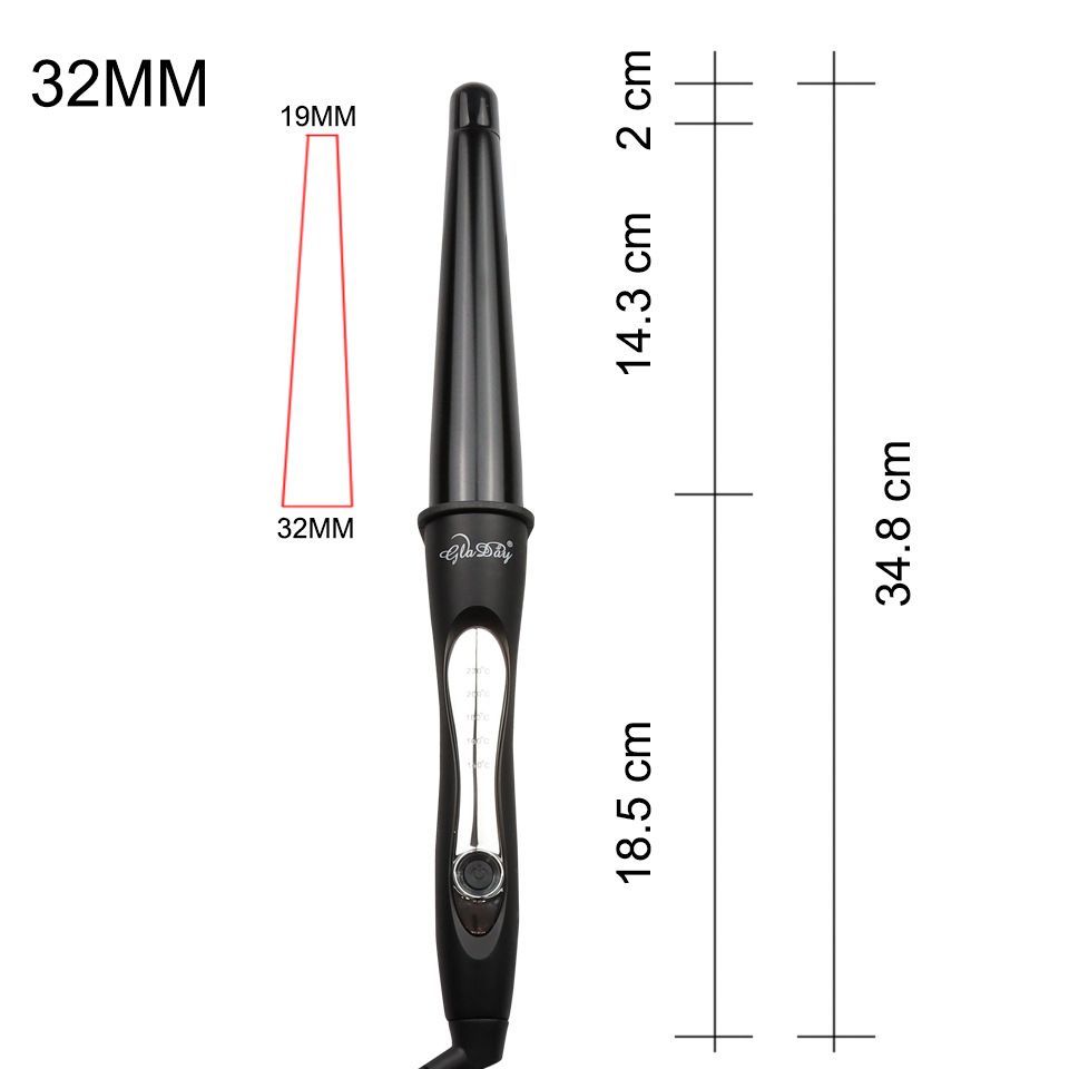 Плойка для завивки волос 19-32 мм конусная