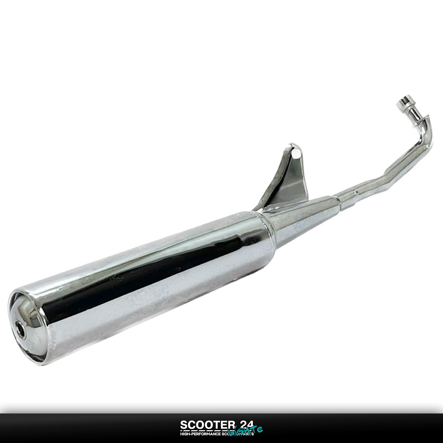 Глушитель на мопед Active 110/125 кубов горизонтальный 139FMB (Alpha / Delta) "KOMATCU" Альфа / Дельта Актив мотоцикл