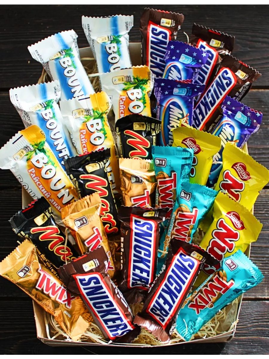 ПодарочныйнаборшоколадаСникерс,Баунти