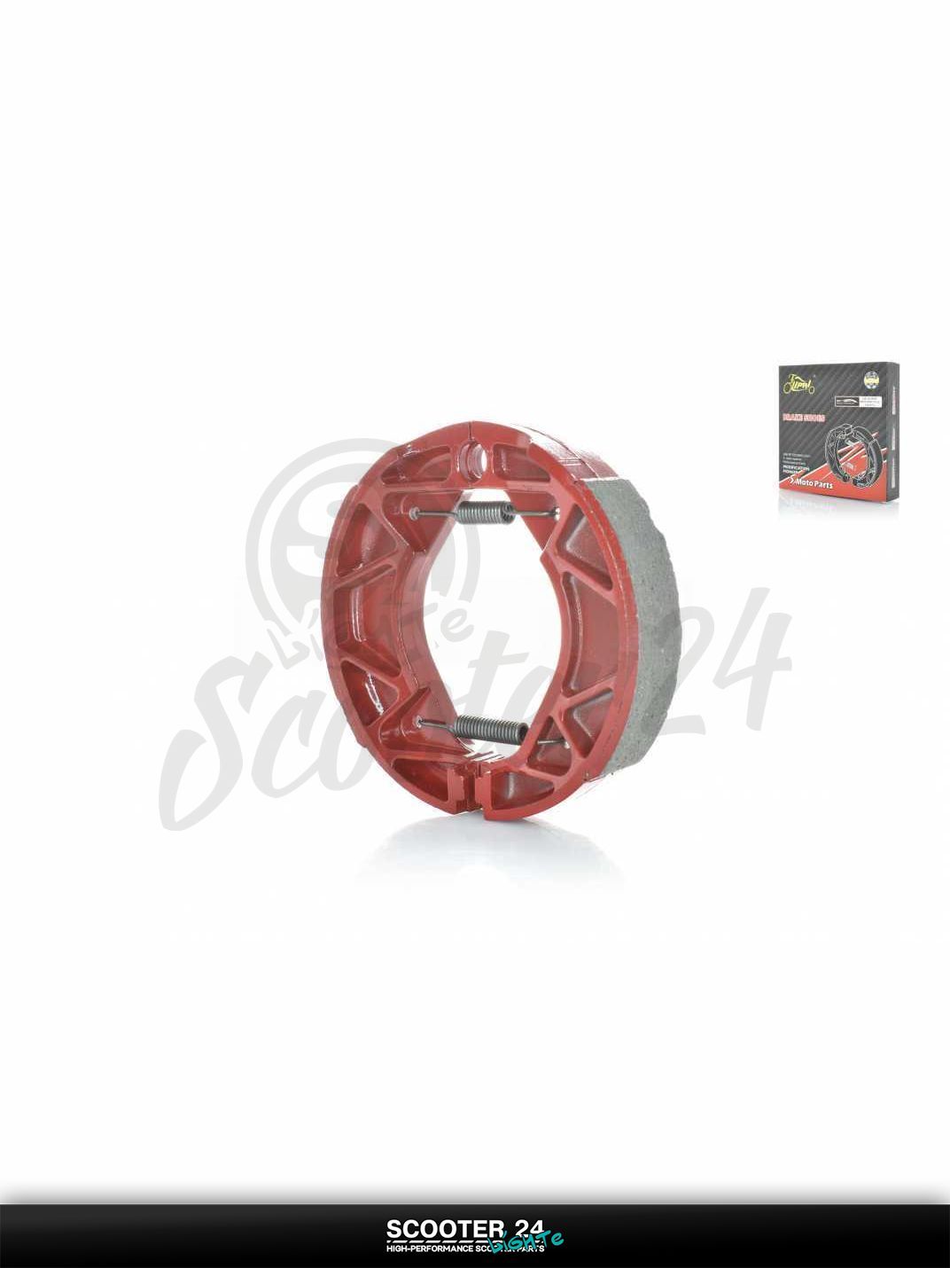 Колодки тормозные (барабан) на скутер Yamaha Gear 2Т / с 2-х тактным двигателем 50 кубов / Ямаха Геар Гир 4KN #PRO "LIPAI"