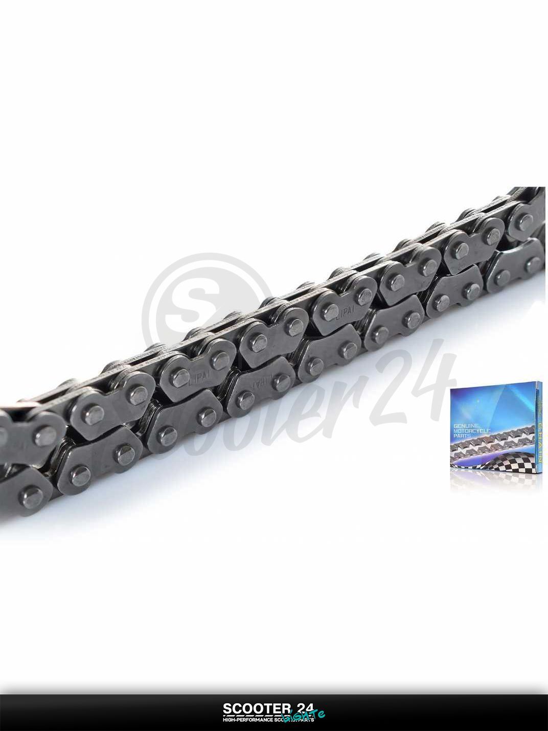 Цепь маслонасоса на китайский скутер 157QMJ GY6 150 кубов 44L звена "LIPAI"