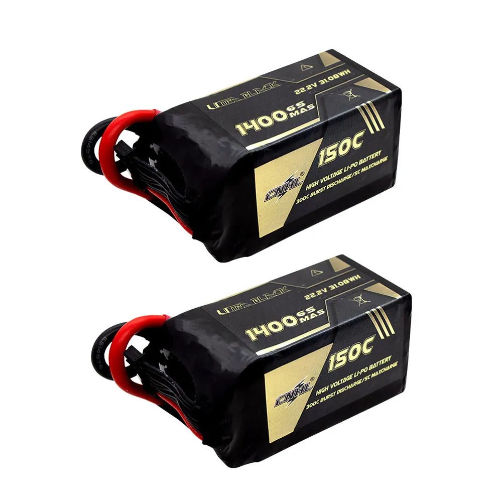 CNHL Ultra Black 6S 22.2V 1400mAh 150C Lipo Battery