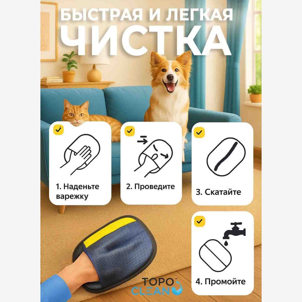 варежка от шерсти животных