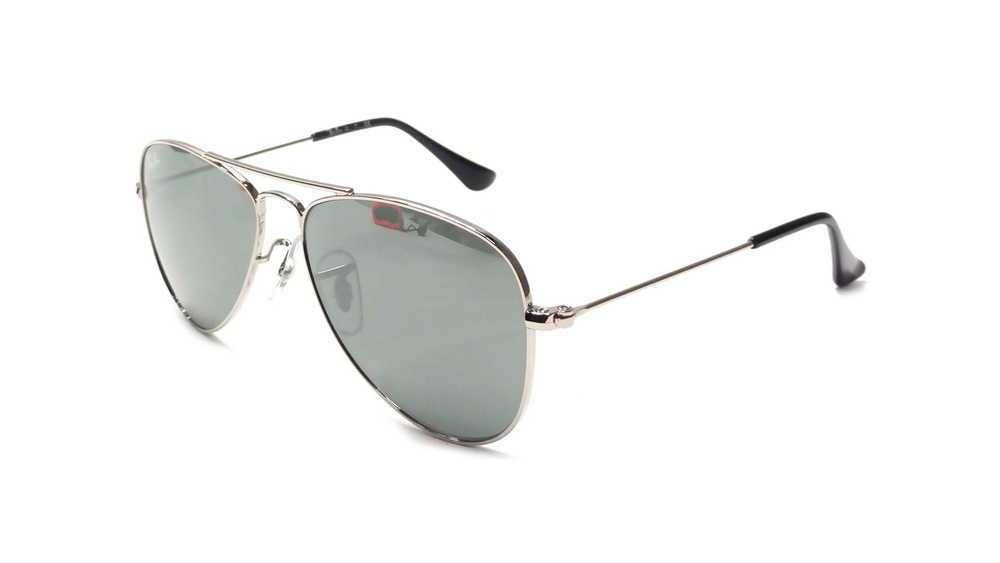 Солнцезащитные очки детские, авиаторы RAY-BAN с чехлом, линзы серые RJ9506S-212/6G/50-13  #1