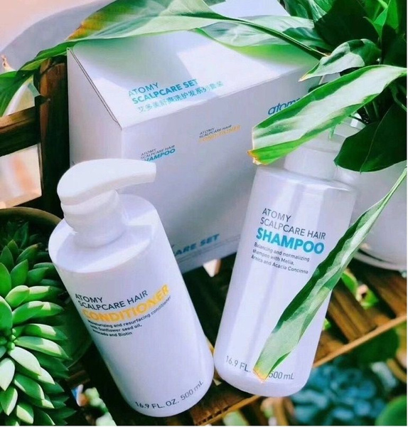 Шампунь и кондиционер Атоми Scalpcare Set 2 для всех типов волос ...