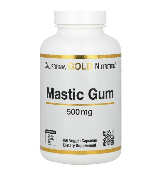 Мастиковая смола, 500 мг, California Gold Nutrition, 180 вегетарианских ...