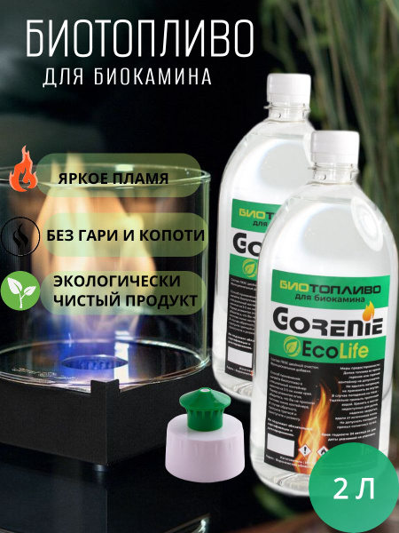 gorenie Топливо для биокамина 2 л. - купить с доставкой по выгодным ...