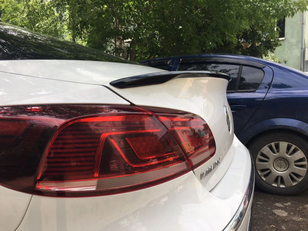 Спойлер для Vw Passat CC чёрный глянец крашенный купить по низкой цене ...