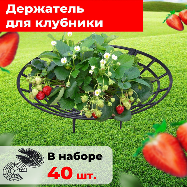 Подставка под клубнику/ Опора для клубники/ Кустодержатель набор из 40 ...