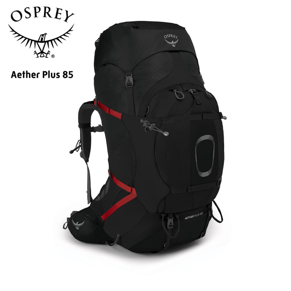 Рюкзак туристический Osprey Osprey: Aether Plus 85_L/XL черный, 85 л ...