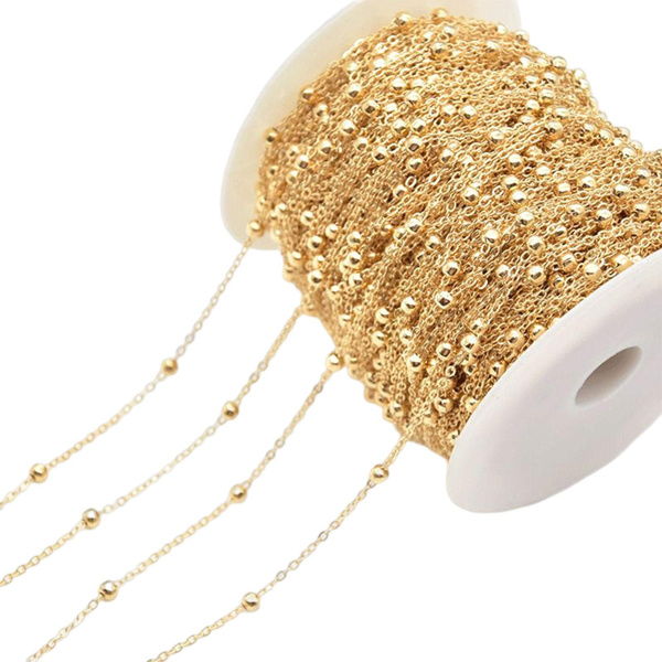 Изготовление цепочек из шариков своими руками из ниток из бисера 10 м ...