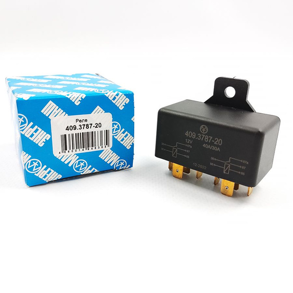 Реле сдвоенное 12V 40A 5-ти контактное 409.3787-20 ЭНЕРГОМАШ - АВАР арт ...