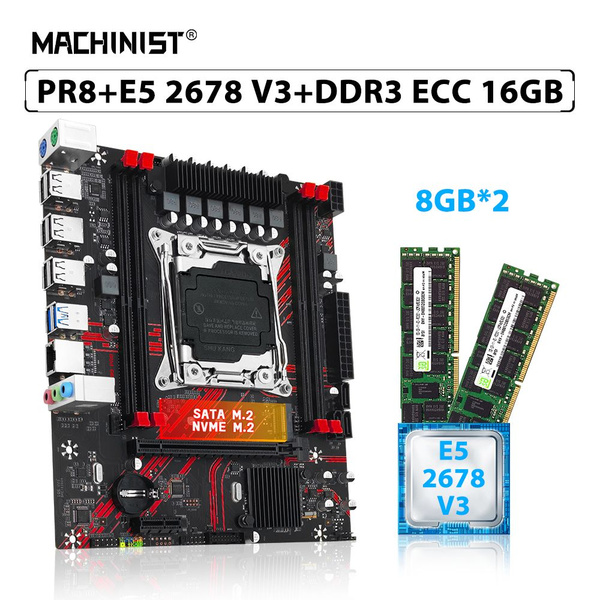 Материнская плата MACHINIST X99-PR8-E5-2678-V3-16(2*8GB)-E купить по ...