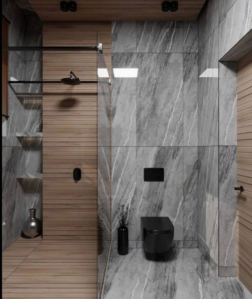 Плитка Керамогранит Tocco Grey 60х120 см плитка в ванную на стену ...
