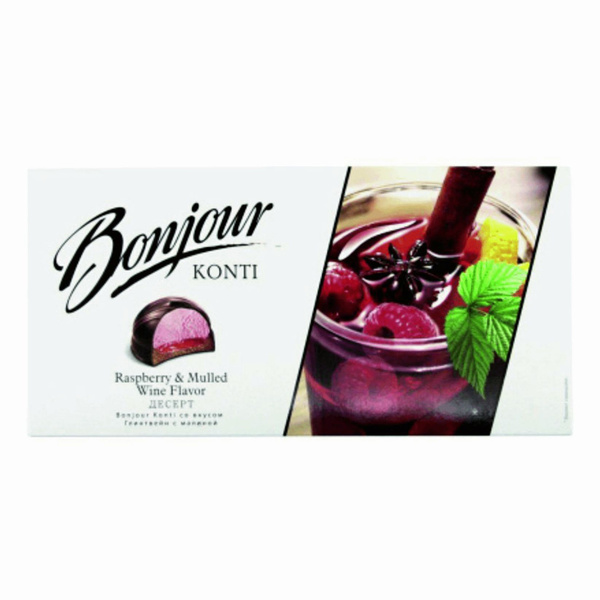 Конфеты Konti Bonjour Глинтвейн с малиной 232 г - купить с доставкой по ...