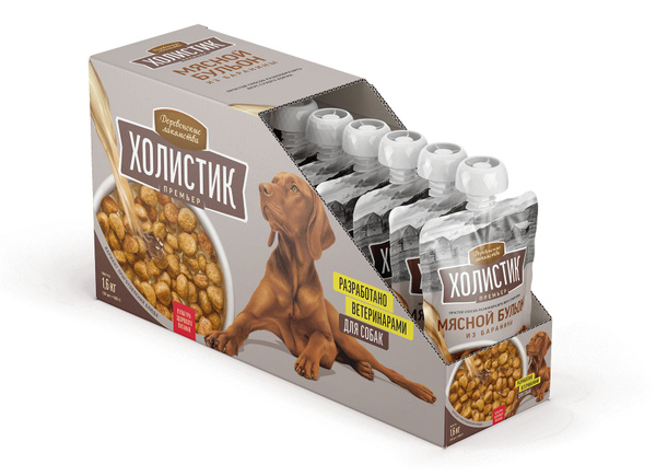 Деревенские Лакомства Холистик Премьер для собак мясной бульон из ...