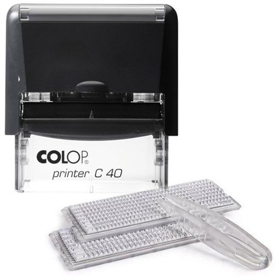 Colop Printer Compact 40-Set Автоматический самонаборный штамп, 2 кассы ...