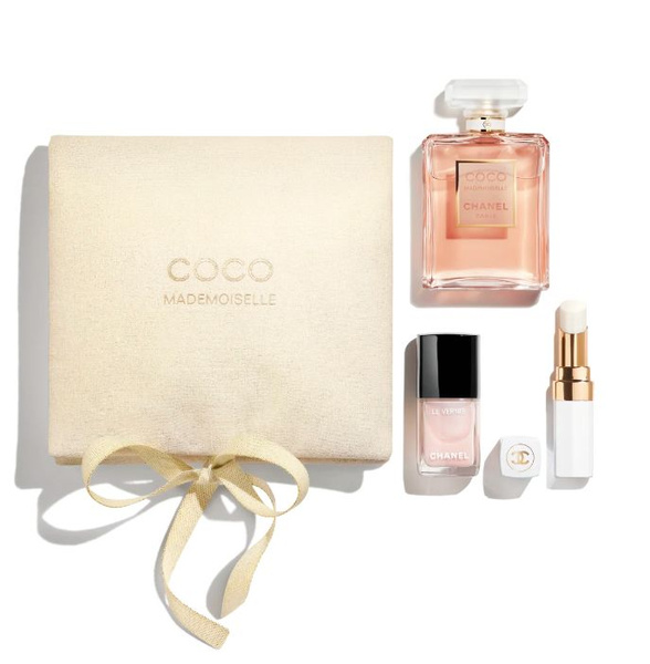 CHANEL COCO MADEMOISELLE SET Парфюмерная вода, блеск, лак и косметичка ...