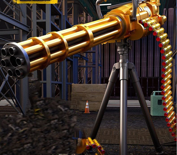 Игрушечный пулемет миниган детский , М 134 - купить с доставкой по ...