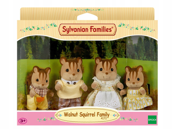 Игровой набор Sylvanian Families - Walnut Squirrel Family - Семья ...