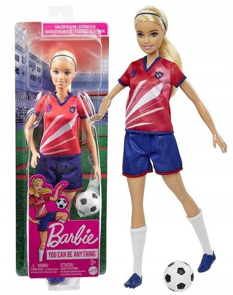 Кукла Mattel Barbie Карьера - Кукла футболистка с футбольным мячом ...