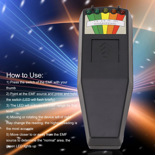 Тестер излучения магнитного поля EMF метр магнитный детектор излучения ...