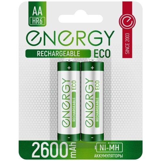 Energy Аккумуляторная батарея AA, 1,5 В, 2600 мАч, 2 шт - купить с ...