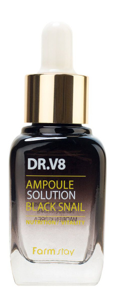 Ампульная сыворотка для лица с муцином черной улитки DR.V8 Ampoule ...
