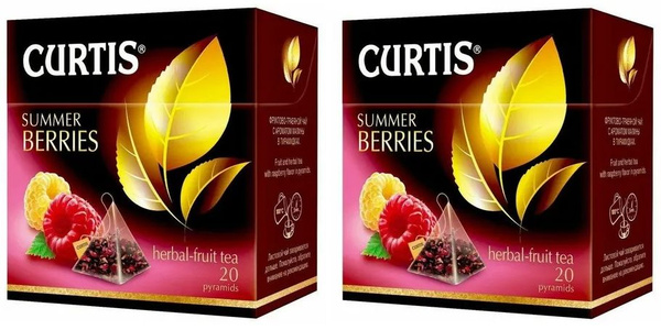 Чай фруктовый, "Curtis Summer Berries", в пирамидках, средний лист 20 ...