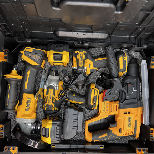 Набор аккумуляторного инструмента Dewalt 4 в1 гайковерт, шуруповерт ...