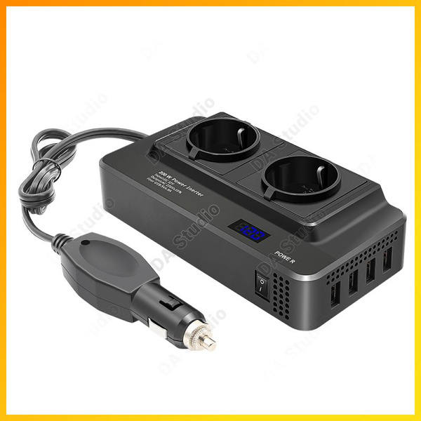 Инвертор автомобильный 12/220V 200W (400W max) / Преобразователь ...