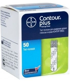 Contour Plus тест-полоски для глюкометра - купить с доставкой по ...